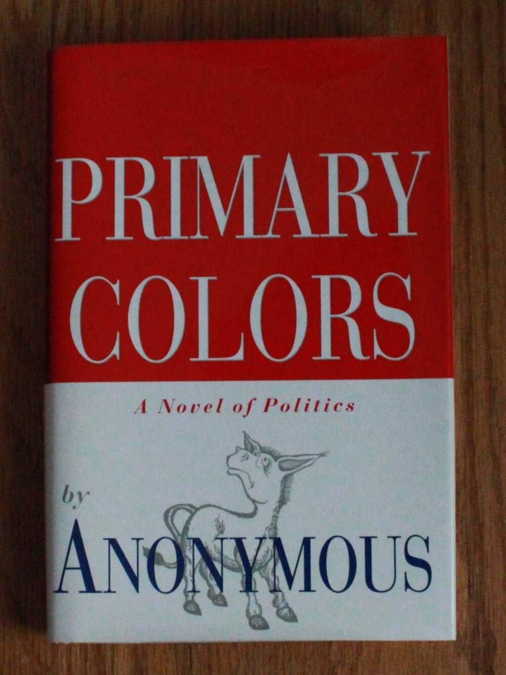 Vintage Random House 1996 "Primary Colors" Hardcover Book